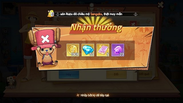 bạn nhận quà thành công
