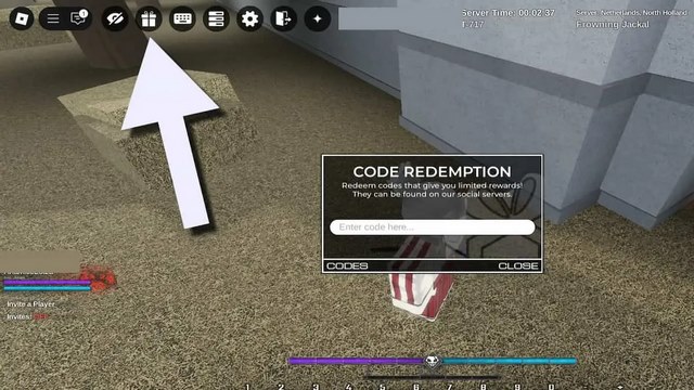 bước 1: mở game, click biểu tượng hộp quà