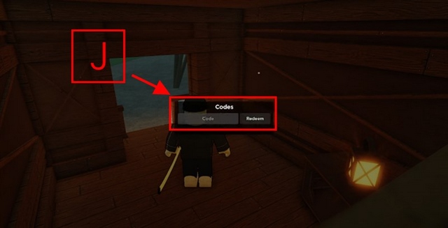 bước 1: nhấn j để mở khu vực nhập code
