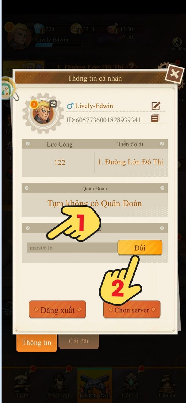 bước 2: nhập mã code bạn vừa lấy ở trên