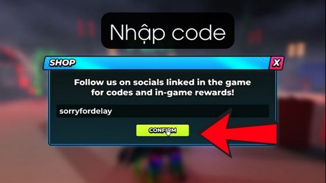 bước 2: nhập mã code hunty zombie roblox vào ô