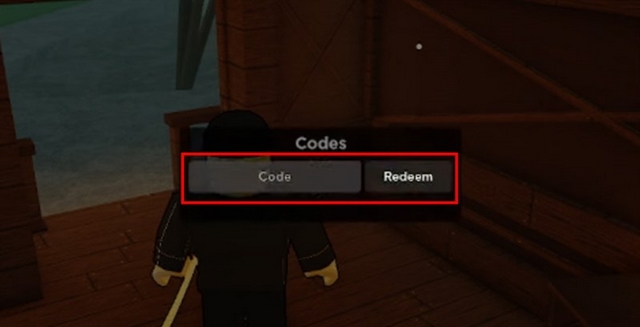 bước 2: nhập mã code vào ô và chọn redeem