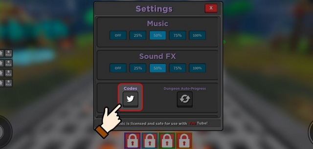 bước 3: chọn biểu tượng có chữ codes