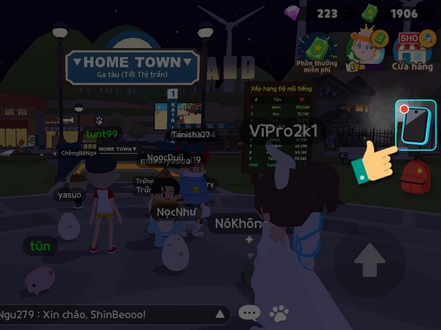 bước 3: nhấn vào biểu tượng điện thoại
