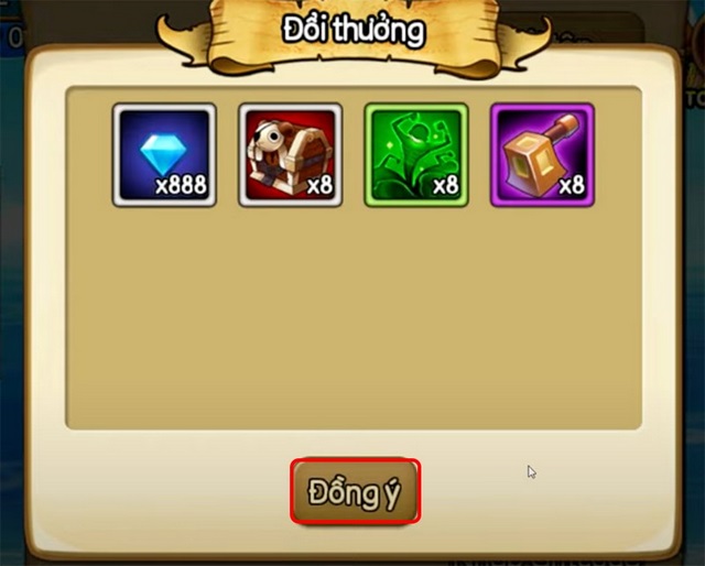 bước 4: nhận phần thưởng của bạn