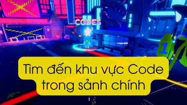 chữ codes tại sảnh chính
